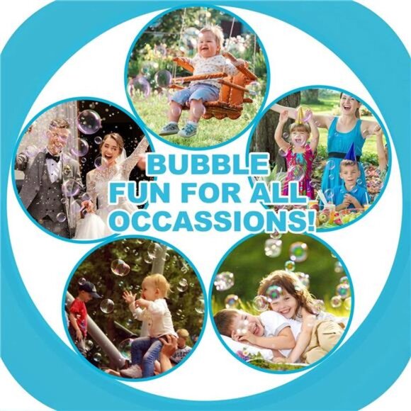 3 Pack Bubble Guns for Kids Bubble Machine for Kids Bubble Maker - Picture 4 of 6